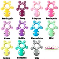 Beißanhänger Silikon Schildkröte